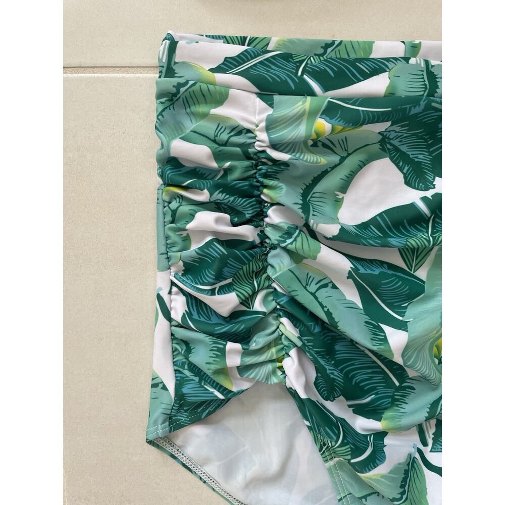Cocoship Swim Bikini Swimsuit High Waist Floral Swimwear Beach Pool - Picture 5 of 10